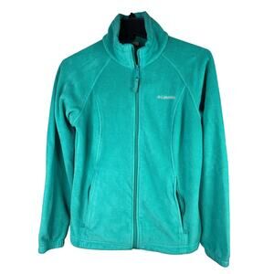 Columbia Women's Benton Springs Full-Zip Fleece Jacket teal color Size Medium